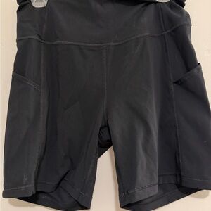 CRZ YOGA Women's Black Bike Shorts
